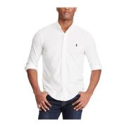 Hvit Polo Ralph Lauren Lsfbbdm5-Long Sleeve-Knit Skjorte