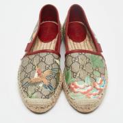 Pre-owned Coated canvas flats