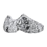 Graffiti Print Low Top Sneakers