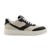 Svarte Sneakers Retro Stil Herresko