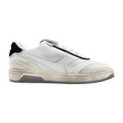 Hvite Skinn Dame Sneakers