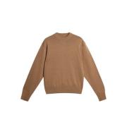 Luksus Merino Crew Genser Brun