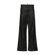 Svarte Denim Wide Leg Bukser