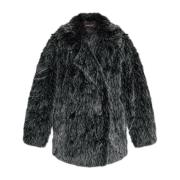 Faux fur coat