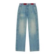 Jeans med rå finish D-Martian-S