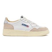 Retro Stil Sølv Hvite Sneakers