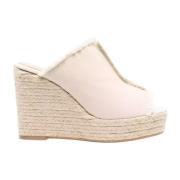 Beige kile sandaler Fatima stil