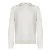 Hvit Cashmere Crewneck Sweater