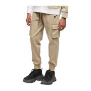 Beige Cargo Joggers