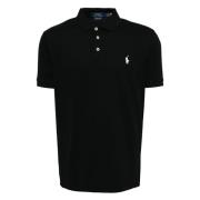 Slim Fit Bomull Mesh Polo Skjorte