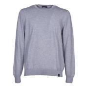 Grå Crew Neck Ullgenser