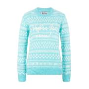 Sweater med bokstaver for vintersesongen