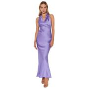 Lilla Halter Maxi Kjole