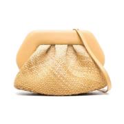 Beige Crossbody Veske med Magnetisk Lukking