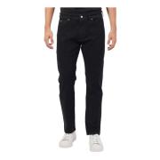 Svart 5-lommers regular fit jeans