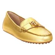 Gull Lauren By Ralph Lauren Gull Barnsbury Metallic Leather Loafers Sk...