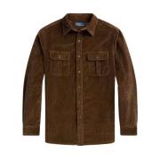 Klassisk Passform Corduroy Skjorte Overshirt