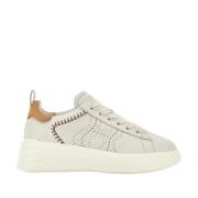 Beige Sneakers med perforert side H