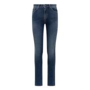 Lange Jeans med Glidelås og Knapp