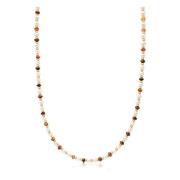 Men's Mini Beaded Necklace with Pearls and Tiger Eye