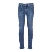 Slim Fit Denim Jeans med Lapper