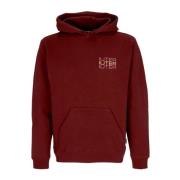 Skulls Hoodie Burgundy Langermet