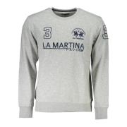 Brodert Crewneck Sweatshirt Grå