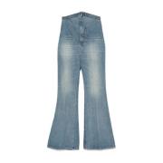 Lys Blå Glidelås Jeans