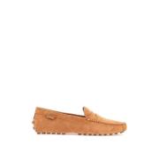 Cognac Semsket Loafers for Menn