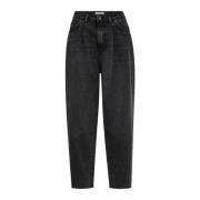 Svart Plissert Jeans 31430