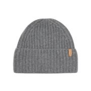 Chunky-Strikket Cashmere Beanie