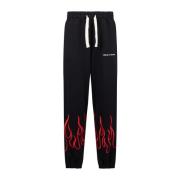 Flames Brodert Lettvekts Treningbukse