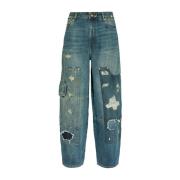 Wide Leg Jeans Blå Aw24