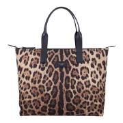 Leopardmønstret Tote Bag