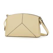 Beige Crossbody Skulderveske med B Gravering