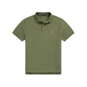 Grønn Custom Slim Fit Mesh Polo Shirt