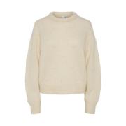 Lys Beige Strikkegenser