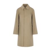 Beige Bomull Trenchcoat