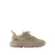 Beige Skinn Satellitt Sneakers