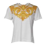 Medusa Print Cotton Crew Neck T-shirt