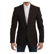 Brun Martini Blazer i ull