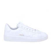 Hvite Eco-Leather Star Sneakers