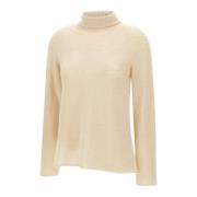 Ull Turtleneck Genser Elfenben Beige