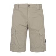 Cargo Bermuda Bukser i Satin Stretch