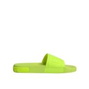 Neon Grønne Gummislippers Sandaler