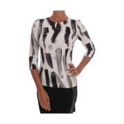 Elegant Stripet Stretch Bluse