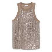 Stilig Cutout Paillettes Top