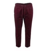 Sporty Elastisk Midje Slim Fit Bukser