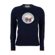 Intarsia Crewneck Merino Ullgenser