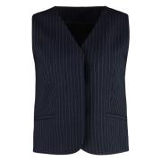 Pin-striped Single-breasted Vest